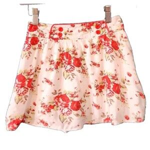 Gorgeous Riocione Girls' Floral Mini Skirt with Tulle underskirt - Size 8
